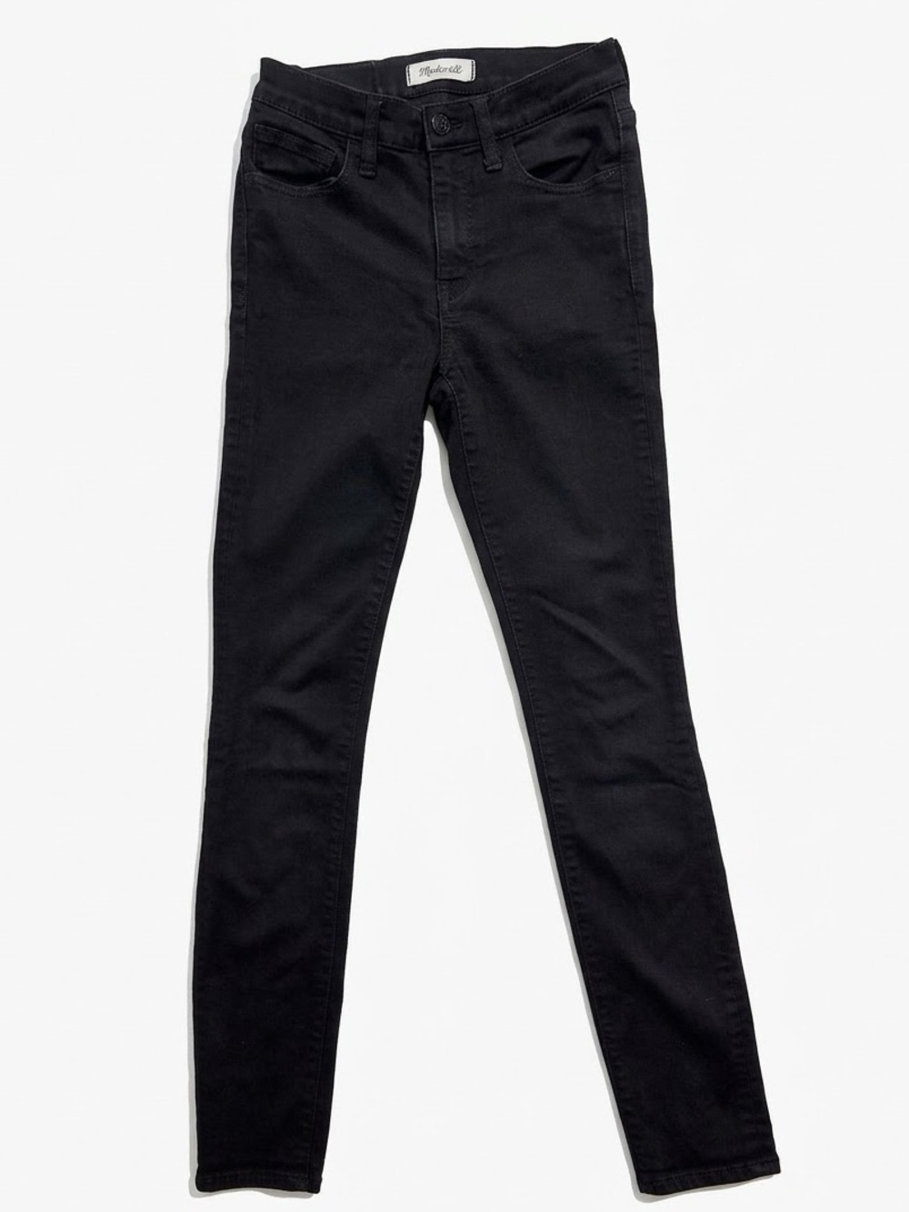 Madewell Roadtripper Skinny Jeans High Rise Faded Black Size 24 Stretch